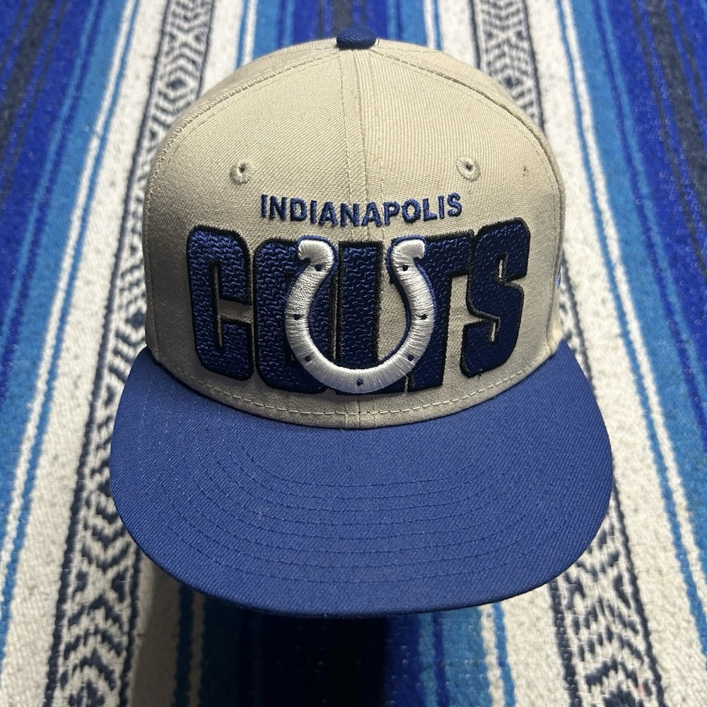 New Era NFL Indianapolis Colts NFL 9FIFTY Snapback Hat White Blue Football